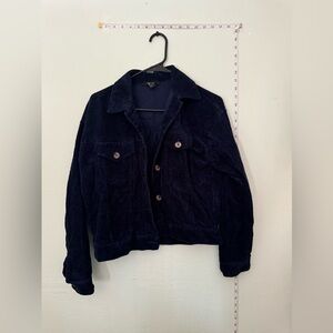 Navy blue corduroy jacket